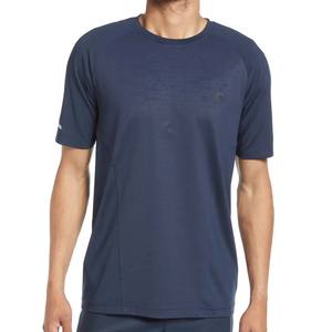 Camiseta de Manga Corta con Cuello Redondo y Etiqueta Tejida de Fibra de Algodón/Bambú con Impresión Personalizada - Product Image 5