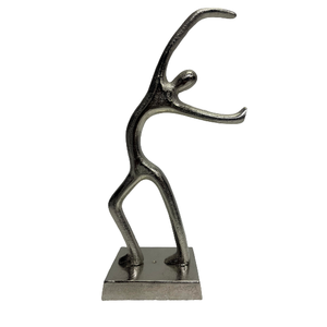 Estante de adorno decorativo de aluminio Chapado en plata hecho a mano y decoración de mesa para mesa y decoración del hogar Escultura Moderna personalizada - Product Image 2