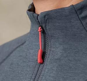 Camisas de media cremallera de manga larga de licra, Logo personalizado, poliéster, envío rápido, venta al por mayor - Product Image 5