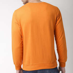 Sudadera de Hombre al por Mayor, Color Amarillo, 100% Algodón, 400 GSM, Cuello Redondo, Talla Grande, para Uso en Exteriores - Product Image 4