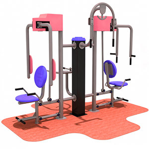 Équipement de fitness en plein air pour les parcs et les zones de fitness communautaires, telles que les machines de développé couché, les barres parallèles et les tractions. - Product Image 3
