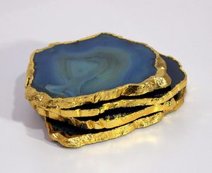 Best Selling Handmade Natural <b>Agate</b> Stone Cup <b>Coaster</b> Set High Quality Polished Nautical Home Decorative Items - Product Image 4