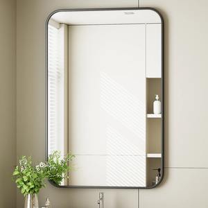 Modern Gold Metal Iron Framed Art Deco Square Wall <b>Mirror</b> for Wedding Bathroom <b>Vanity</b> Decor Sleek Design - Product Image 5