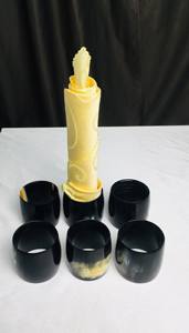 ห่วงรัดผ้าเช็ดปากรูปเขาควายสำหรับตกแต่งงานปาร์ตี้การตั้งค่าโต๊ะในวันหยุดที่หรูหราสำหรับโอกาสพิเศษ - Product Image 4