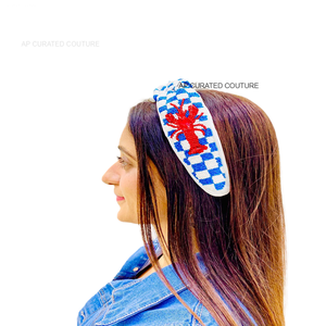 Premium Quality Boho Style Crawfish Beaded <b>Headband</b> Hand Knotted Hair Accessory with Unique Design for Festivals - Product Image 4