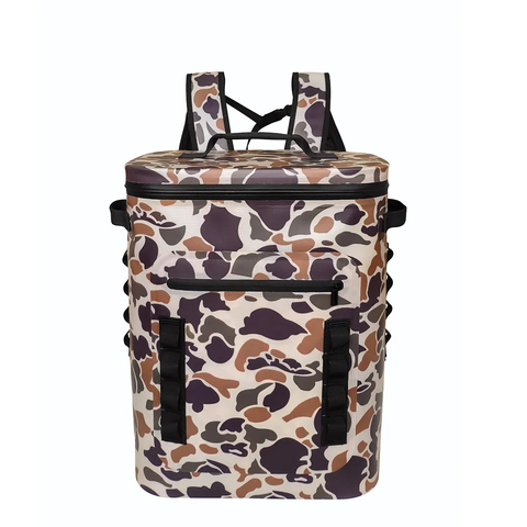 OEM ODM Large Capacity Picnic Ice Bag New Camouflage Pattern Outdoor TPU Refrigerator Thermal Solar Panel for Camping Foods Cans