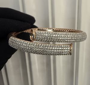 Elegant 14K 18K Yellow White <b>Rose</b> <b>Gold</b> Natural Diamond <b>Charm</b> <b>Bracelet</b> Women's Anniversary Gift Third Party Appraisal Luxury - Product Image 5