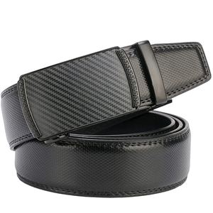 Ceinture en cuir de vache pour homme avec boucle en alliage élégante, personnalisable, durable et respirante pour un usage formel/décontracté - Product Image 5