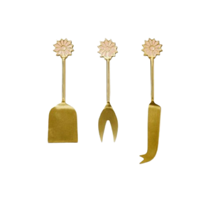 Cuchillos y accesorios de cocina, juego creativo de cuchillos de metal para servir queso, herramientas de queso de acero inoxidable con acabado plateado - Product Image 2