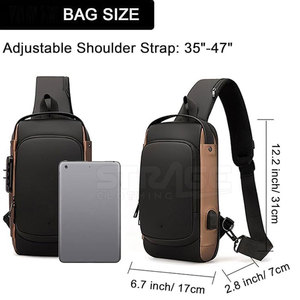 กระเป๋าสะพายข้างสุดอินเทรนด์ ดีไซน์เรียบง่าย พร้อมพื้นที่ภายในที่ใช้งานได้จริง กระเป๋าสะพายข้างน้ำหนักเบา ใส่สบาย - Product Image 4