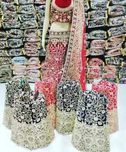 Wholesale Cotton Silk Fashionable Lehenga Choli Pakistani Style Salwar Georgette Embroidery Sequence Work Dupatta Ethnic <b>Wedding</b> - Product Image 1