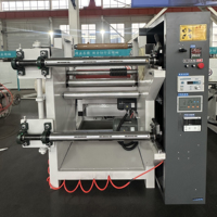 Machine de découpe et de rembobinage de film PE Mintai, découpeuse et rembobineuse de rouleaux de film plastique jumbo pour emballages flexibles