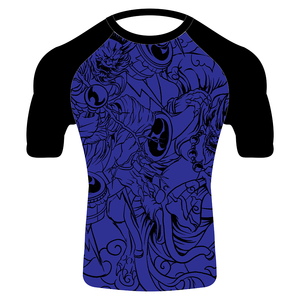 เสื้อรัดกล้ามเนื้อผู้ชายแบบสั่งทำ OEM ขายส่ง เสื้อชั้นในออกกำลังกาย โพลีเอสเตอร์ แรชการ์ด ฟิตเนส แขนยาว แห้งเร็ว - Product Image 5