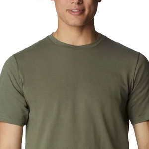 T-shirts pour hommes en coton uni en gros, impression de logo personnalisé, broderie, design décontracté, t-shirts à manches courtes vierges de haute qualité - Product Image 5