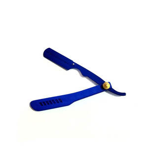 มีดโกนสแตนเลส ด้ามพลาสติกพร้อมสแตนเลสขอบตรง วัสดุใบมีด ช่างตัดผม มีดโกนหนวด เครื่องโกนหนวดสําหรับผู้ชาย - Product Image 5