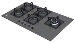 Table de cuisson à gaz encastrable 5 brûleurs en verre trempé avec allumage électronique pour cuisine domestique - Product Image 4