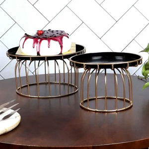 Soporte de pastel hecho a mano de cobre antiguo Metal de la más alta calidad para eventos y fiestas en casa con estilo Lujoso para compradores - Product Image 4