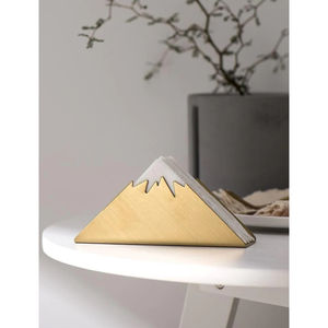 Elegante servilletero de metal dorado con acabado pulido, perfecto para una elegante decoración del hogar y vajilla de hotel - Product Image 3