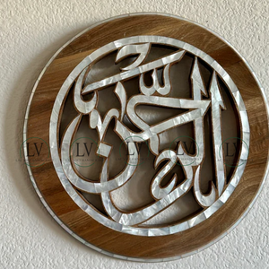 Paneles de madera circulares hechos a mano, arte de pared con Incrustaciones de nácar chapados, decoración del hogar, lujo, venta al por mayor de Vietnam - Product Image 1