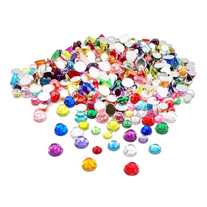 375 piezas de diamantes de imitación con motivos de plástico 5-7mm para actividades artesanales - Product Image 1