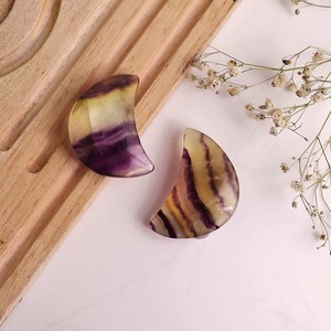 Qualité incroyable et super vente sur Soha Agate Natural Multi Flourite Lunes polies pour faire Jaweller & Cadeaux en vente - Product Image 5