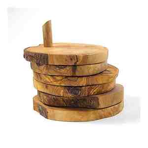 Alta demanda Artesanías Posavasos redondos de madera Nogal Sheeshm Madera Forma personalizada Fabricante y exportador con alta calidad - Product Image 2