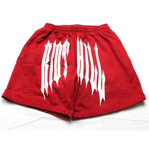 Short d'été en éponge française personnalisé pour hommes, vêtements de rue, short de survêtement en coton imprimé bouffant avec poche pour hommes pour garçons - Product Image 1