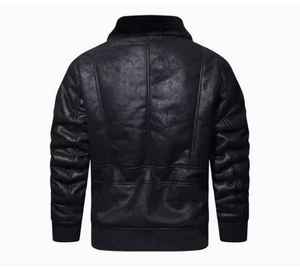 Veste en cuir pour homme de style vintage, 100% cuir véritable, fermeture éclair, rembourrage en coton, imperméable, de qualité supérieure - Product Image 6