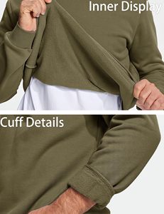 Custom Unisex Winter <b>Crewneck</b> Sweatshirt OEM Service High Quality 100% Cotton Fleece Solid Breathable Puff Printing Logo - Product Image 3