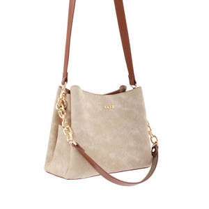 กระเป๋าหนัง AKIER Seasonal Mink Floater สีมิงค์และสีดำ - Product Image 5