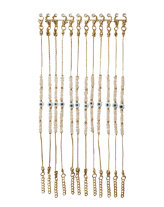 DAFNI – Bracelets en macramé faits main de style bohème variés avec perles œil porte-bonheur – Cadeaux promotionnels originaux - Product Image 4