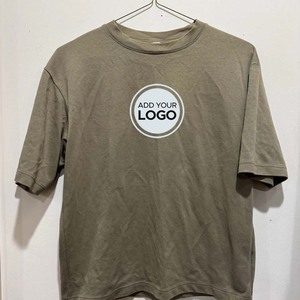 Coupe ample poids lourd à manches courtes Logo sonnerie t-shirt en gros AIRism surdimensionné t-shirts hommes 100% coton AIRism t-shirts - Product Image 4