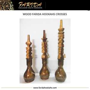 Mini Cachimbas de Lujo Farida en Oferta, Diseño Egipcio Único, Talladas a Mano en Madera con Acabado Lacado, Incluye Cruces Decoradas en Latón - Product Image 2