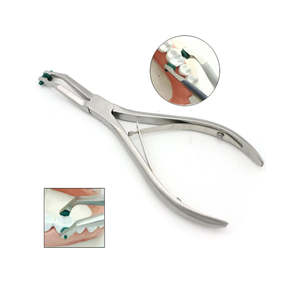 Alicates de Ortodoncia de Alta Calidad para Doblar Alambres Quirúrgicos, 14 cm, Curvos, Tipo Howe, con Punta Serrada, Accionamiento Manual - Product Image 4