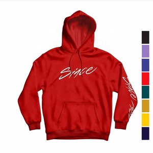 Pullover Hoodie <b>Purple</b> Color Heavyweight 100% Cotton Men Custom Logo 350Gsm Bulk Hoodie With Custom Brand Label and Card - Product Image 3