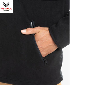 Pull à capuche léger à séchage rapide pour hommes impression de mode saison d'hiver tissu polaire doublé en gros ODM approvisionnement utilisation en extérieur - Product Image 5