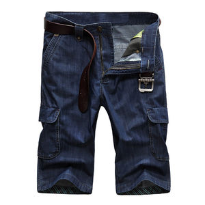 2025 pantalons courts à poches cargo pour hommes de haute qualité avec fermeture à glissière et bouton de lavage contrasté pour une conception de service OEM courte - Product Image 1