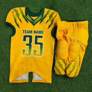 Ensemble d'uniformes de football américain avec logo imprimé personnalisé en gros concevez votre propre uniforme d'équipe fabriqué au Pakistan vêtements de football - Product Image 3