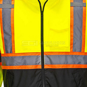 Chaqueta de Seguridad Impermeable y Duradera, Ropa de Trabajo Reflectante de Alta Visibilidad para Trabajadores, Chaqueta Reflectante Impermeable de Alta Visibilidad - Product Image 3