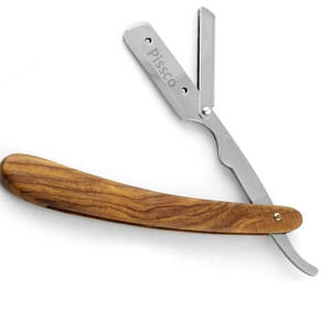 Rasoir droit professionnel avec manche en bois pour salon de coiffure, rasoir de barbier avec lame de haute qualité - Product Image 2