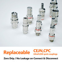 Système de refroidissement de centre de données, acier inoxydable 316L de qualité supérieure, raccord rapide, liquide diélectrique industriel, déconnexion de refroidissement liquide