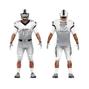 Ropa de fútbol americano sublimada con estilo 2024, camisetas bordadas totalmente personalizables, conjunto de uniformes transpirables - Product Image 3