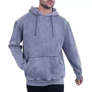 Sudaderas con capucha de lavado ácido de mezcla de algodón para hombre, diseño personalizado, ropa de calle, jersey liso, gran oferta en Pakistán para el invierno - Product Image 1