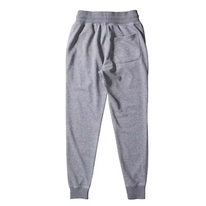 Pantalons de sport à bas serré, taille moyenne, deux poches, logo personnalisé, coton biologique fin, jogging en coton, vente chaude - Product Image 2