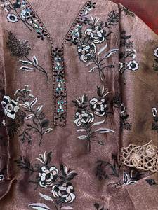 Traje Salwar de Tres Piezas de Algodón y Seda Premium, Especial para el Mes del Eid, para Mujer, Ropa de Novia, Estilo Étnico para Fiestas, Diseño Reversible - Product Image 3