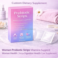 Complément alimentaire personnalisé pour femmes, bandes de probiotiques, vitamines, soutien à la santé féminine, bandes pour la digestion, complément de soins de santé