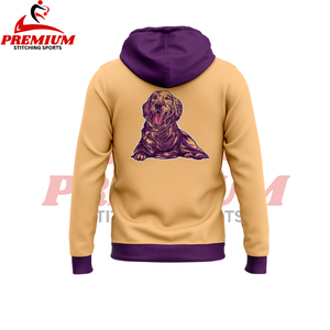 Sweat à capuche lavable unique entièrement personnalisé DTG imprimé printemps et automne Sweat à capuche pour hommes et femmes - Product Image 3