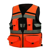 Vêtements de sécurité réfléchissants personnalisés, gilet de sécurité haute visibilité avec plusieurs poches, veste de travail de sécurité, gilet tactique