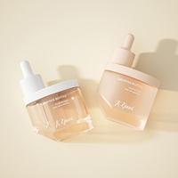 Flacon compte-gouttes en verre de 50 ml pour huile essentielle, sérum facial, avec dégradé personnalisé, design de niche, conception premium