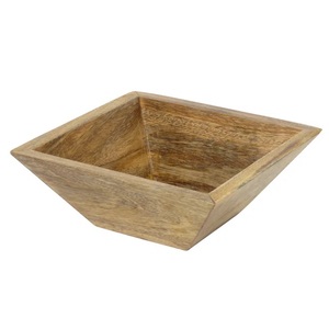 Ensemble de saladiers en bois de luxe personnalisé de haute qualité en bois d'acacia naturel de bonne qualité avec cuillères pour servir la salade et la nourriture - Product Image 1